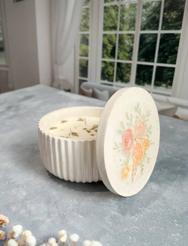 Vela artesanal Brillo floral